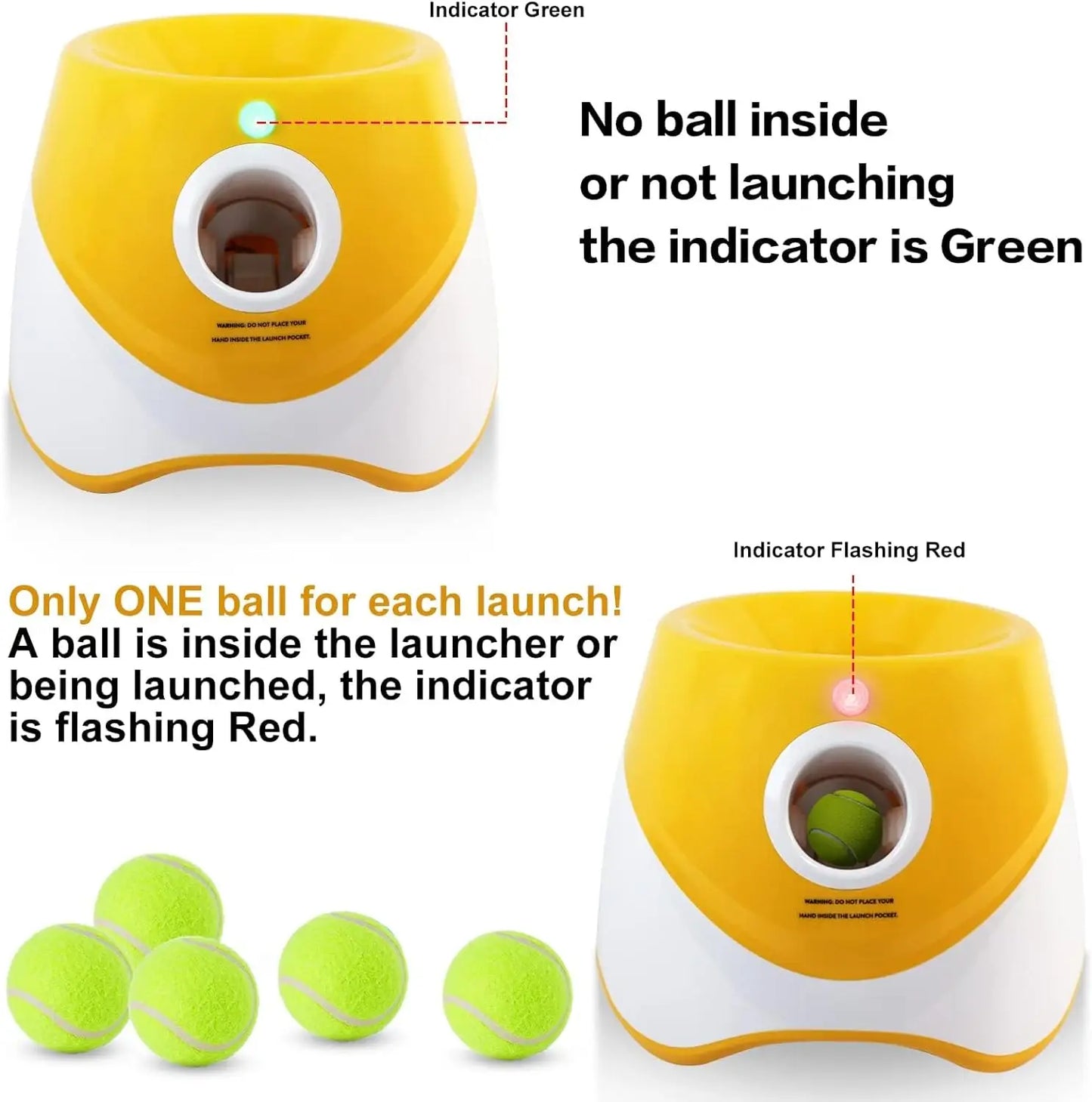 Automatic Dog Ball Launcher – Interactive Tennis Throwing Machine with USB Rechargeable Catapult for Fun Pet Play